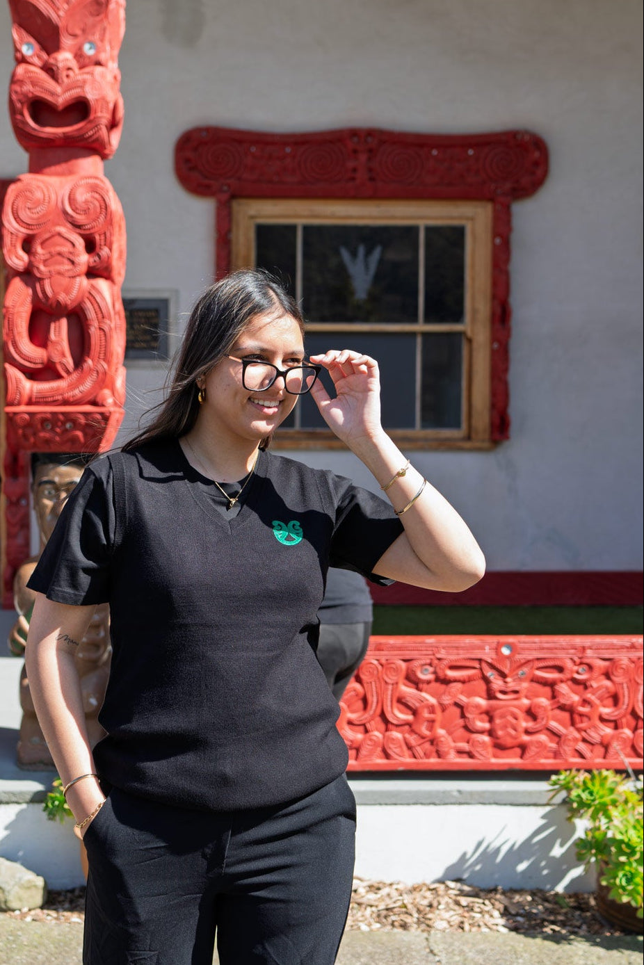 Wool V-Neck Sleeveless Vest